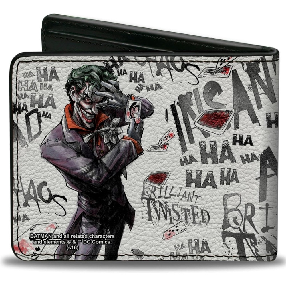 ~Joker Graphic DC Comic: PU Leather Bi-Fold Wallet-Never Used~ - Picture 3 of 15